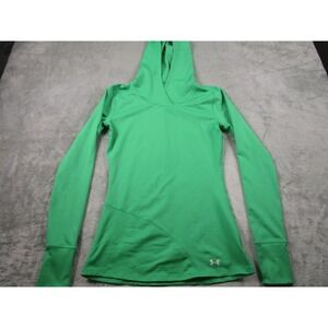 Under Armour Sweater Womens Small Green Hoodie Pullover Athletic‎ Fit